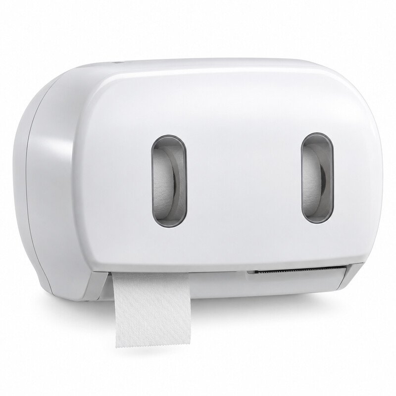 Chemora product illustration — Twin Roll Toilet Tissue Dispenser